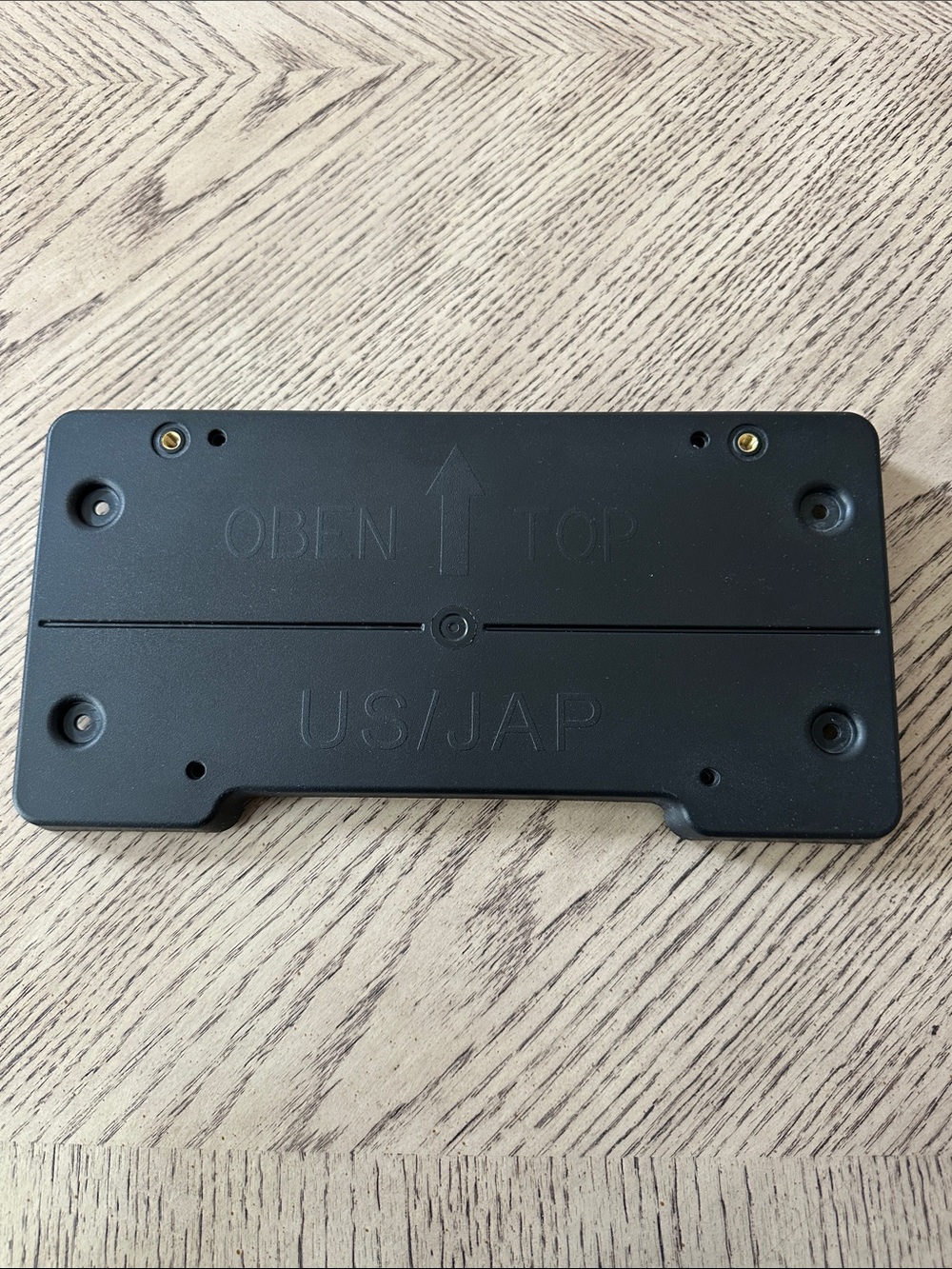 Universal Black License Plate Mount Bracket